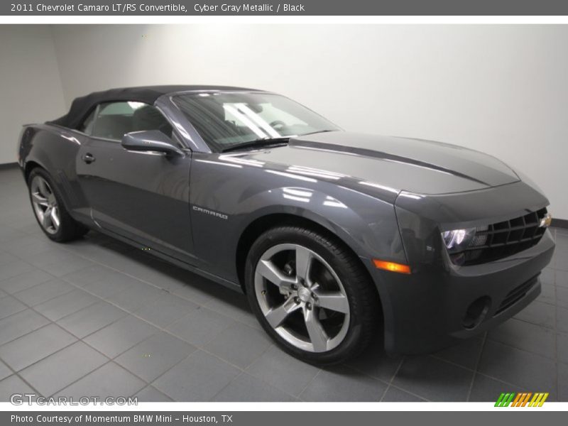 Cyber Gray Metallic / Black 2011 Chevrolet Camaro LT/RS Convertible