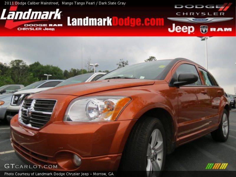 Mango Tango Pearl / Dark Slate Gray 2011 Dodge Caliber Mainstreet