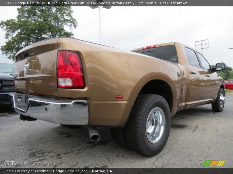 Saddle Brown Pearl / Light Pebble Beige/Bark Brown 2012 Dodge Ram 3500 HD Big Horn Crew Cab Dually