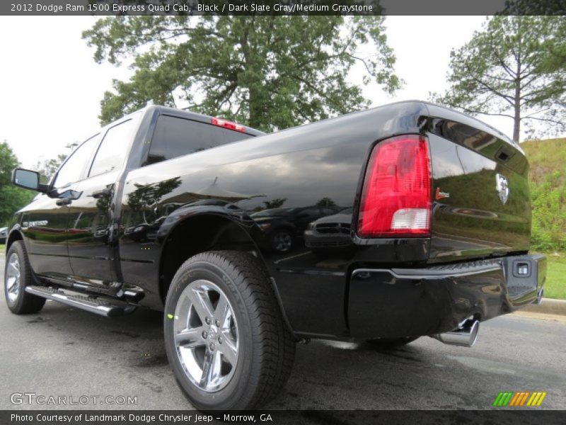 Black / Dark Slate Gray/Medium Graystone 2012 Dodge Ram 1500 Express Quad Cab