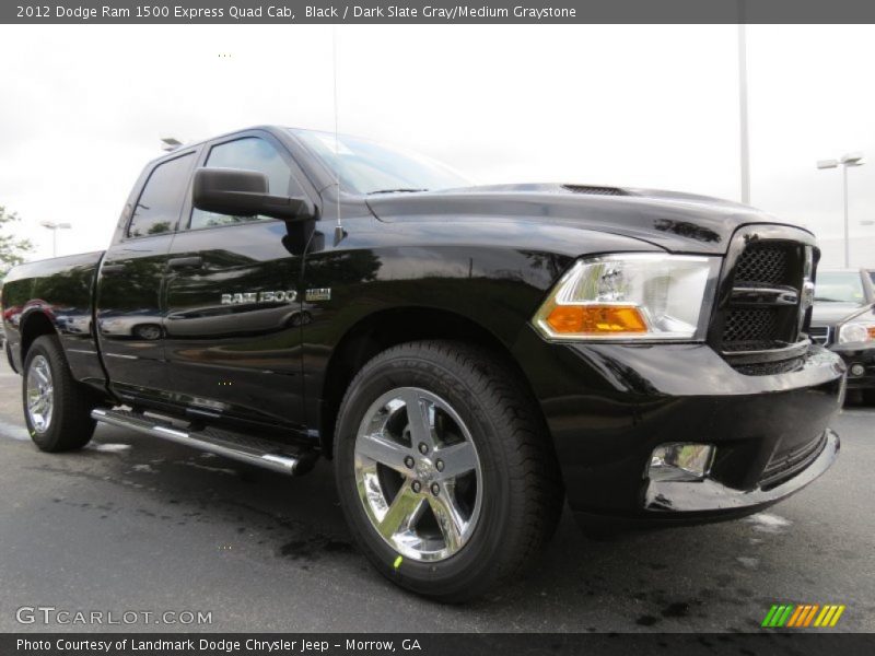 Black / Dark Slate Gray/Medium Graystone 2012 Dodge Ram 1500 Express Quad Cab