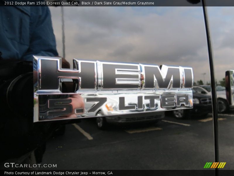 Black / Dark Slate Gray/Medium Graystone 2012 Dodge Ram 1500 Express Quad Cab