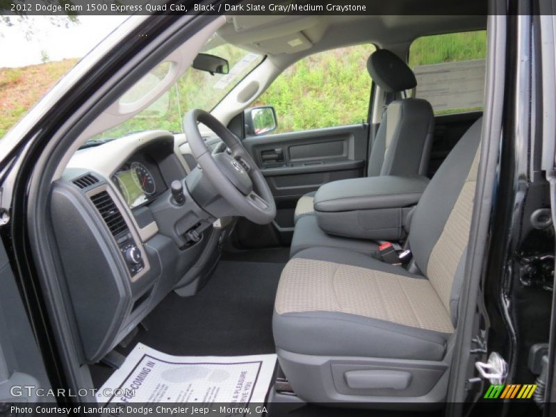 Black / Dark Slate Gray/Medium Graystone 2012 Dodge Ram 1500 Express Quad Cab