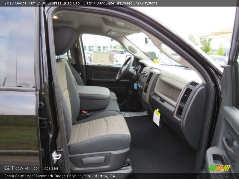 Black / Dark Slate Gray/Medium Graystone 2012 Dodge Ram 1500 Express Quad Cab