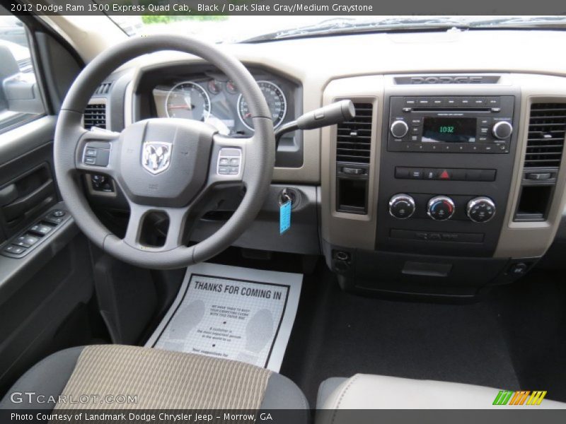 Black / Dark Slate Gray/Medium Graystone 2012 Dodge Ram 1500 Express Quad Cab