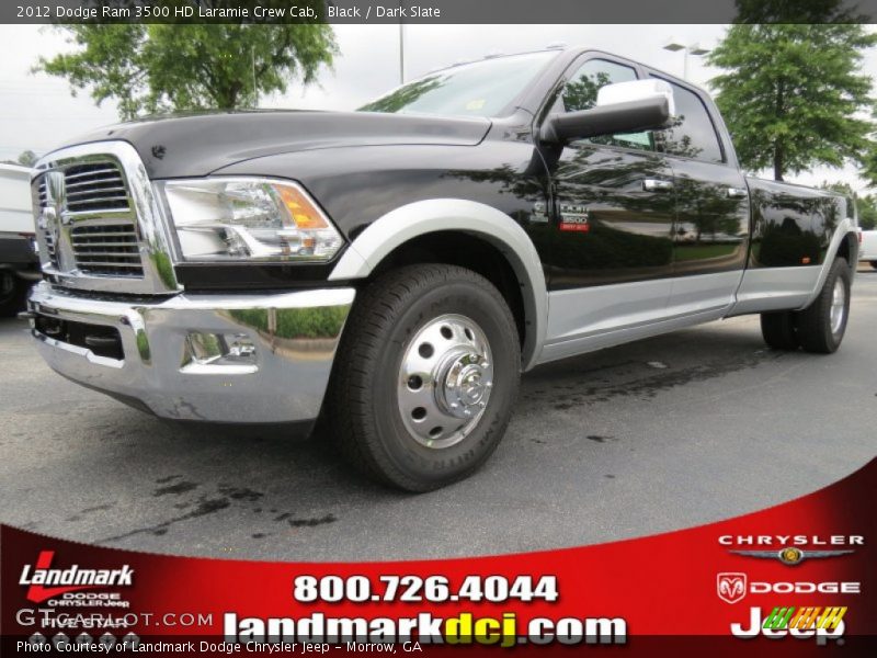 Black / Dark Slate 2012 Dodge Ram 3500 HD Laramie Crew Cab