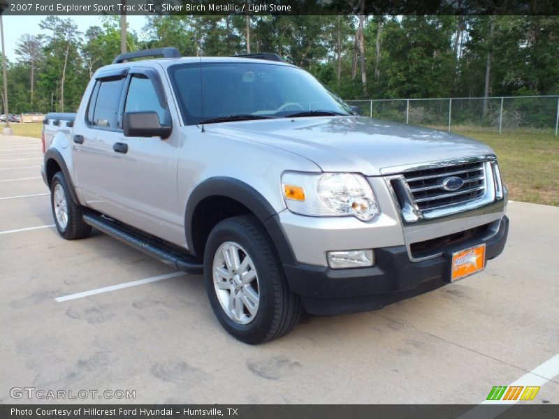 Silver Birch Metallic / Light Stone 2007 Ford Explorer Sport Trac XLT