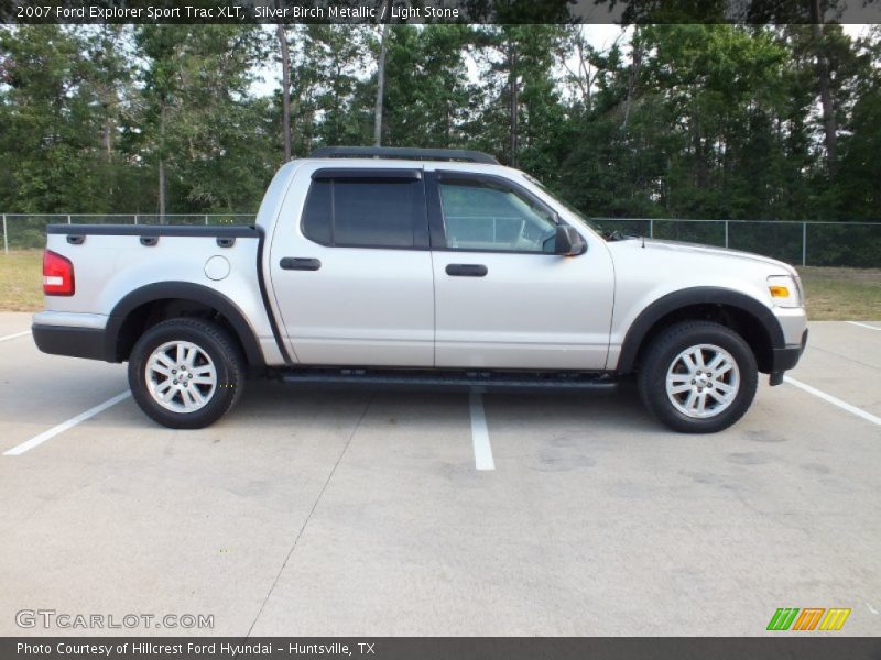 Silver Birch Metallic / Light Stone 2007 Ford Explorer Sport Trac XLT