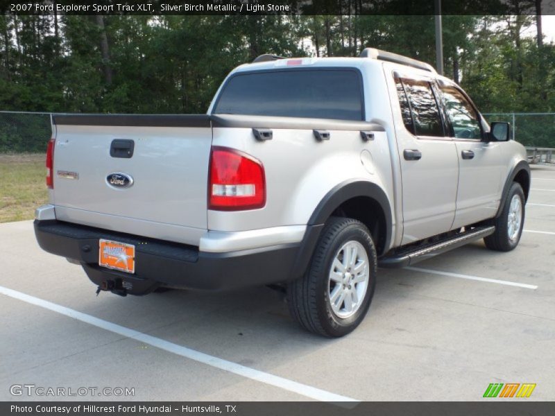 Silver Birch Metallic / Light Stone 2007 Ford Explorer Sport Trac XLT
