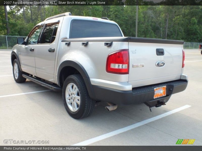 Silver Birch Metallic / Light Stone 2007 Ford Explorer Sport Trac XLT
