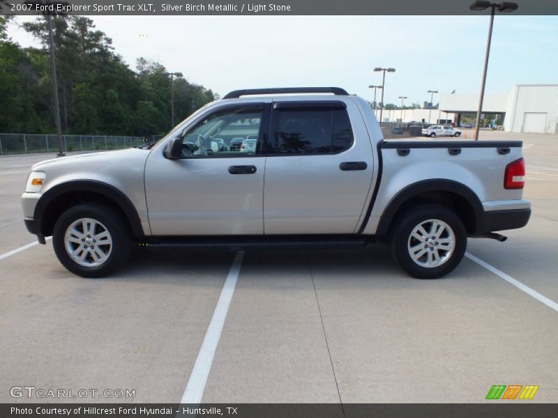 Silver Birch Metallic / Light Stone 2007 Ford Explorer Sport Trac XLT