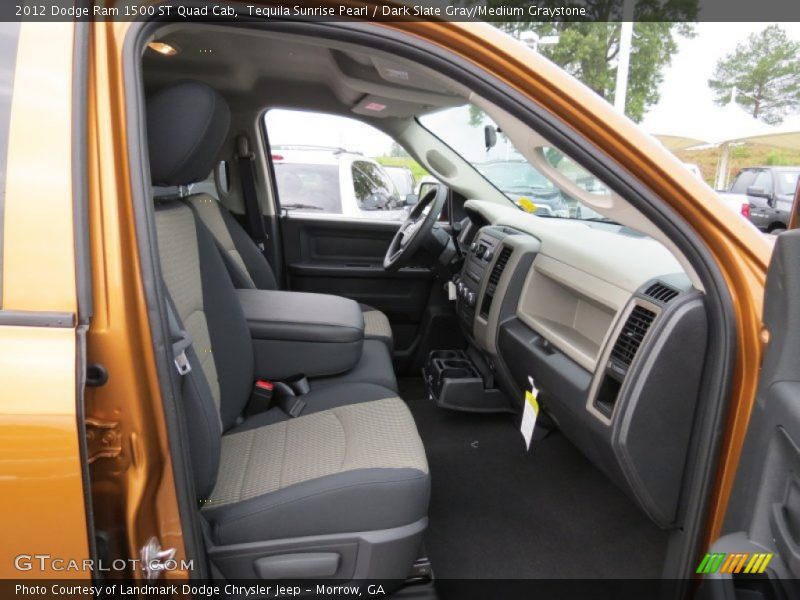 Tequila Sunrise Pearl / Dark Slate Gray/Medium Graystone 2012 Dodge Ram 1500 ST Quad Cab