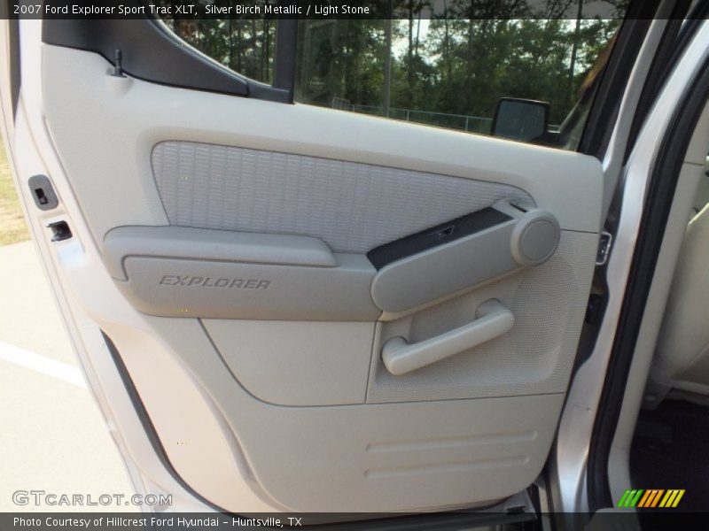 Silver Birch Metallic / Light Stone 2007 Ford Explorer Sport Trac XLT
