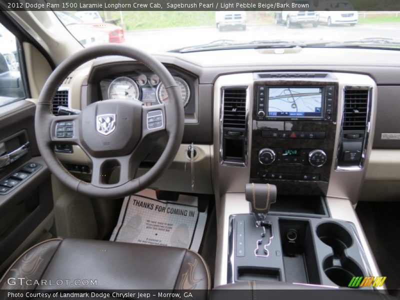 Dashboard of 2012 Ram 1500 Laramie Longhorn Crew Cab