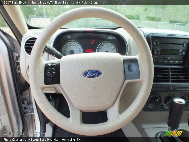 Silver Birch Metallic / Light Stone 2007 Ford Explorer Sport Trac XLT