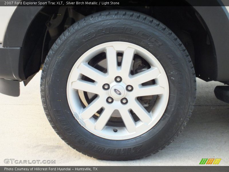 Silver Birch Metallic / Light Stone 2007 Ford Explorer Sport Trac XLT