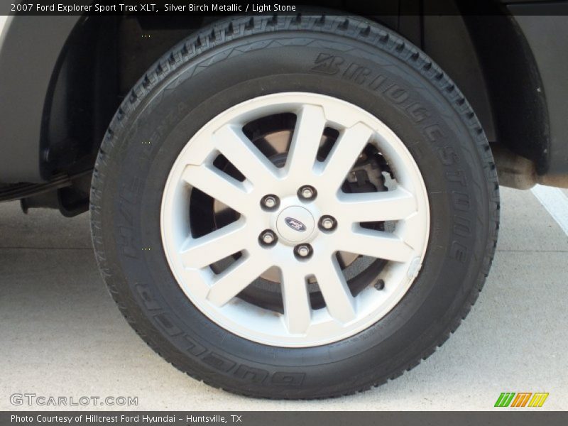 Silver Birch Metallic / Light Stone 2007 Ford Explorer Sport Trac XLT