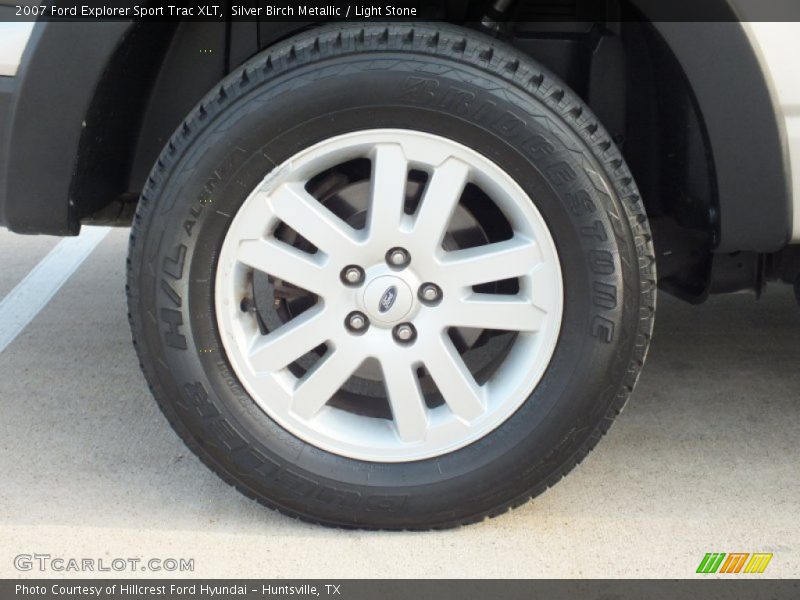 Silver Birch Metallic / Light Stone 2007 Ford Explorer Sport Trac XLT