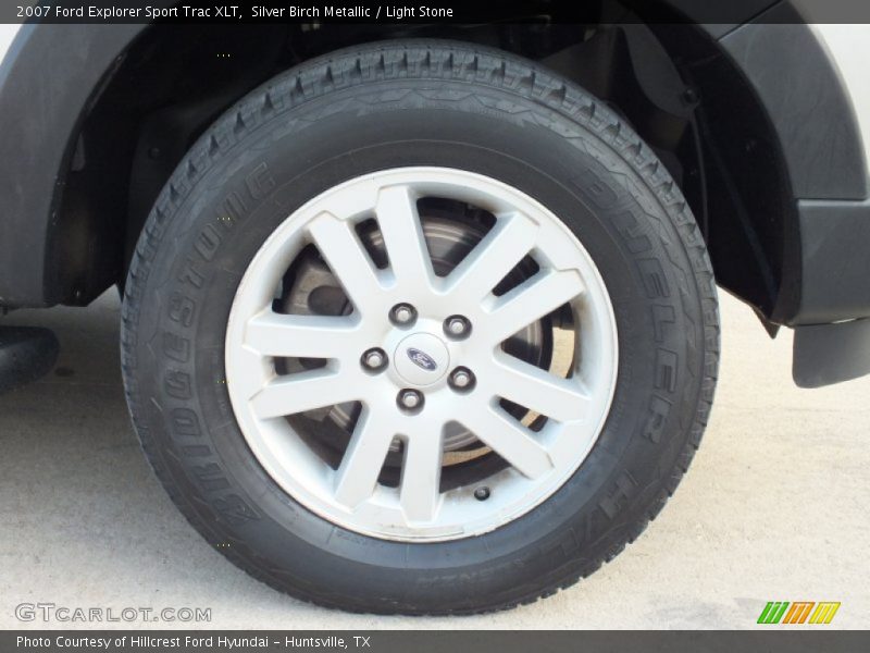 Silver Birch Metallic / Light Stone 2007 Ford Explorer Sport Trac XLT