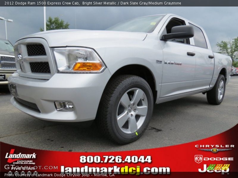 Bright Silver Metallic / Dark Slate Gray/Medium Graystone 2012 Dodge Ram 1500 Express Crew Cab