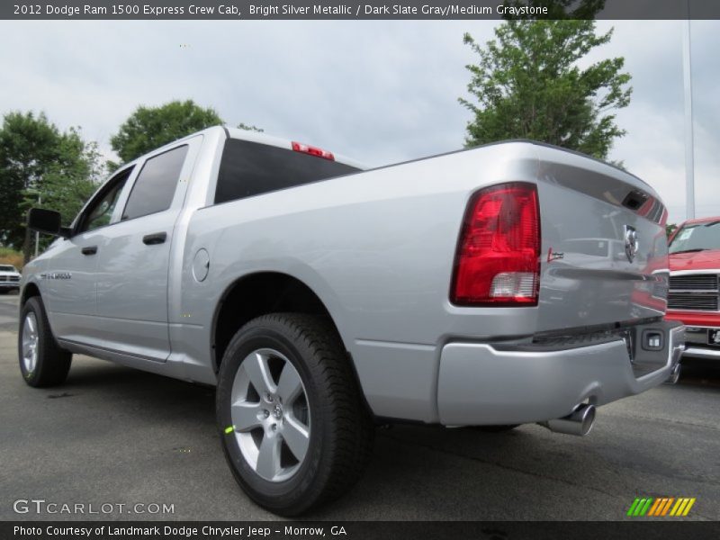 Bright Silver Metallic / Dark Slate Gray/Medium Graystone 2012 Dodge Ram 1500 Express Crew Cab