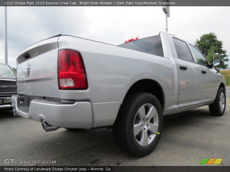Bright Silver Metallic / Dark Slate Gray/Medium Graystone 2012 Dodge Ram 1500 Express Crew Cab