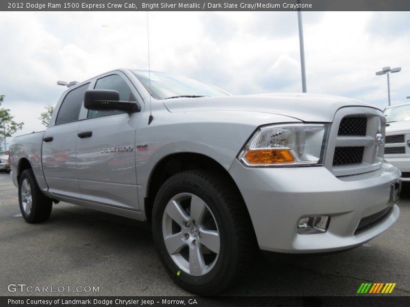 Bright Silver Metallic / Dark Slate Gray/Medium Graystone 2012 Dodge Ram 1500 Express Crew Cab