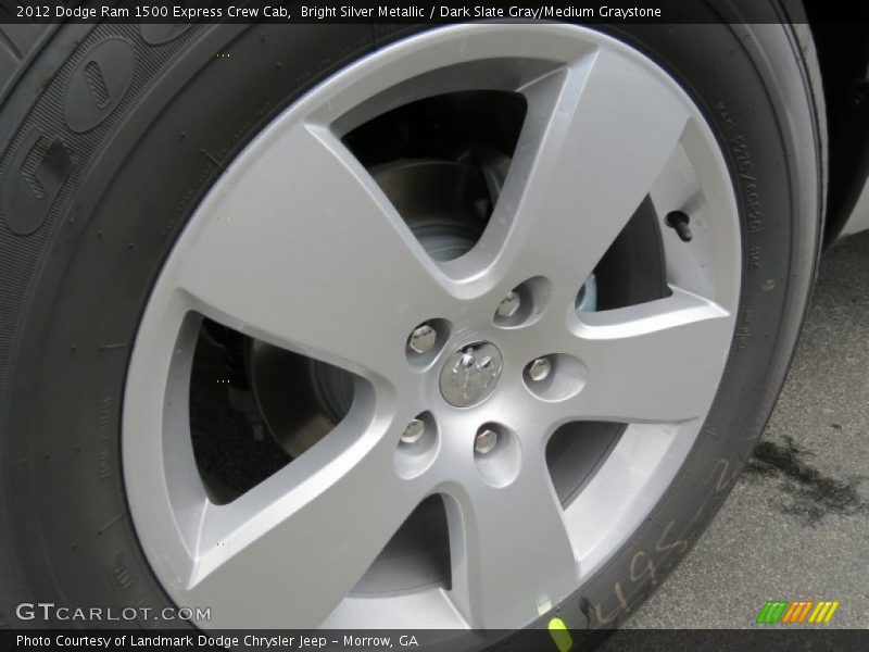 Bright Silver Metallic / Dark Slate Gray/Medium Graystone 2012 Dodge Ram 1500 Express Crew Cab
