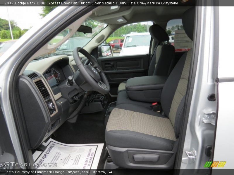Bright Silver Metallic / Dark Slate Gray/Medium Graystone 2012 Dodge Ram 1500 Express Crew Cab