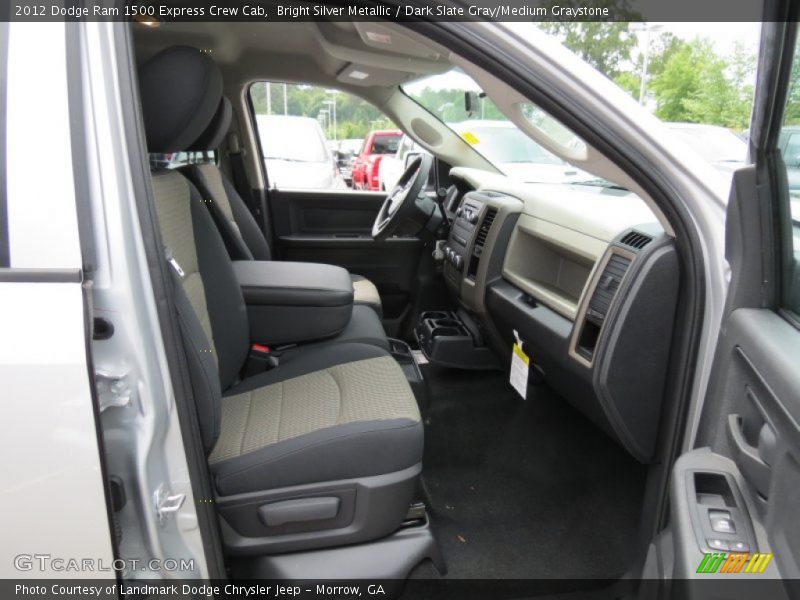 Bright Silver Metallic / Dark Slate Gray/Medium Graystone 2012 Dodge Ram 1500 Express Crew Cab