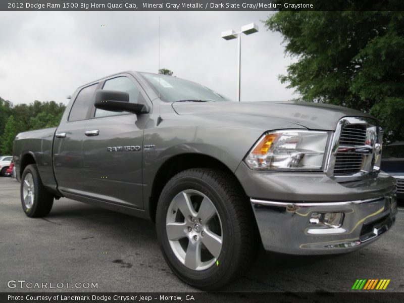 Mineral Gray Metallic / Dark Slate Gray/Medium Graystone 2012 Dodge Ram 1500 Big Horn Quad Cab