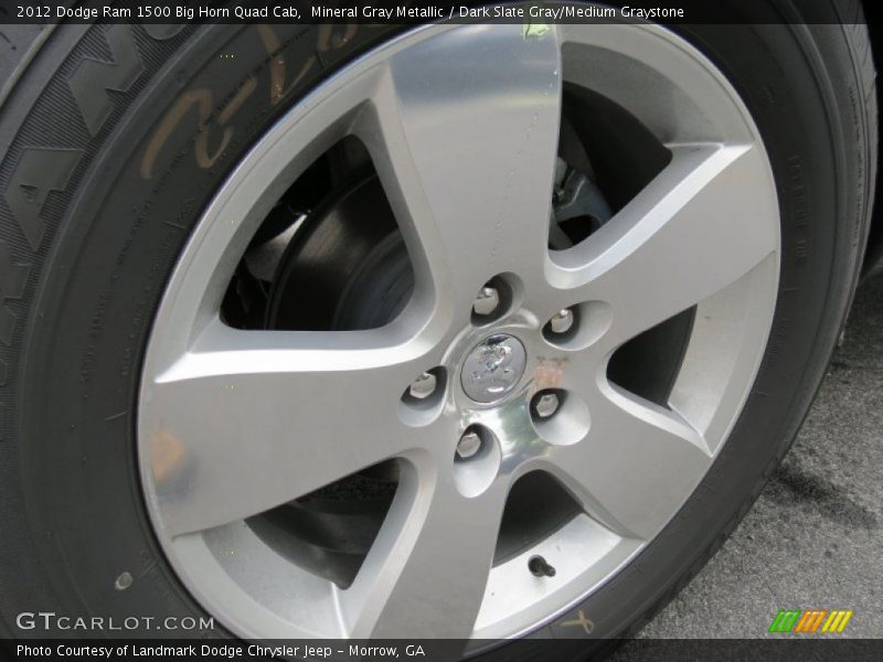Mineral Gray Metallic / Dark Slate Gray/Medium Graystone 2012 Dodge Ram 1500 Big Horn Quad Cab