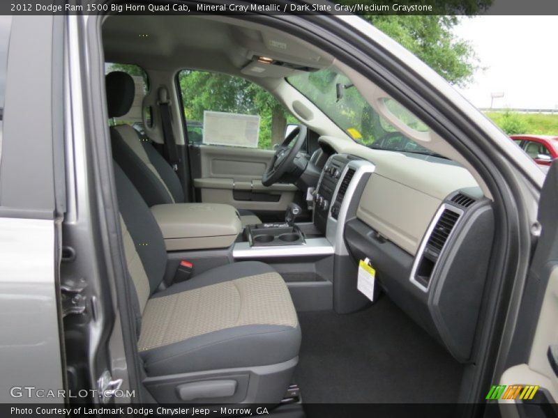 Mineral Gray Metallic / Dark Slate Gray/Medium Graystone 2012 Dodge Ram 1500 Big Horn Quad Cab