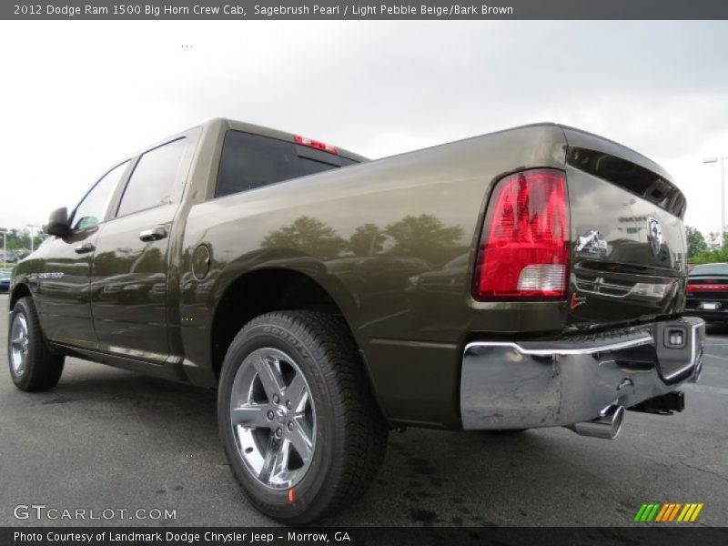 Sagebrush Pearl / Light Pebble Beige/Bark Brown 2012 Dodge Ram 1500 Big Horn Crew Cab