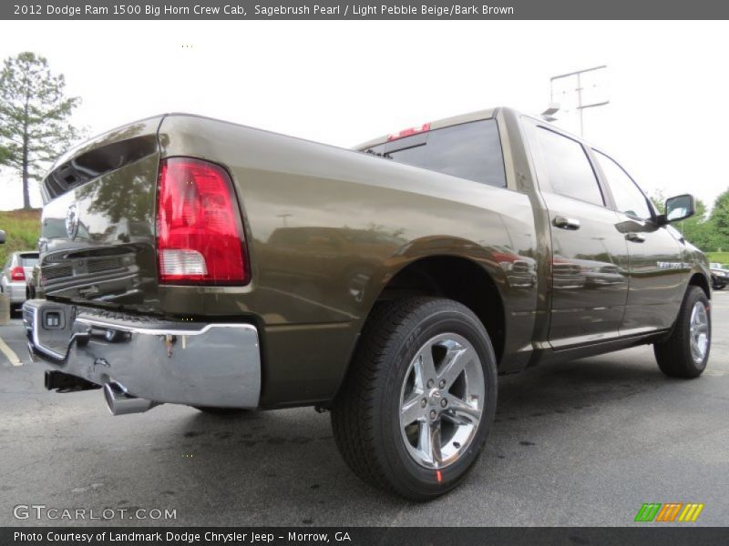 Sagebrush Pearl / Light Pebble Beige/Bark Brown 2012 Dodge Ram 1500 Big Horn Crew Cab