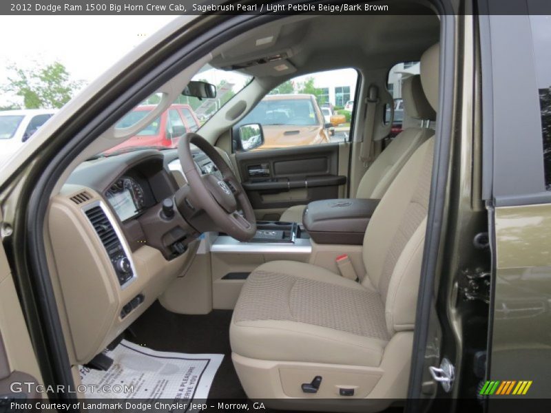 Sagebrush Pearl / Light Pebble Beige/Bark Brown 2012 Dodge Ram 1500 Big Horn Crew Cab