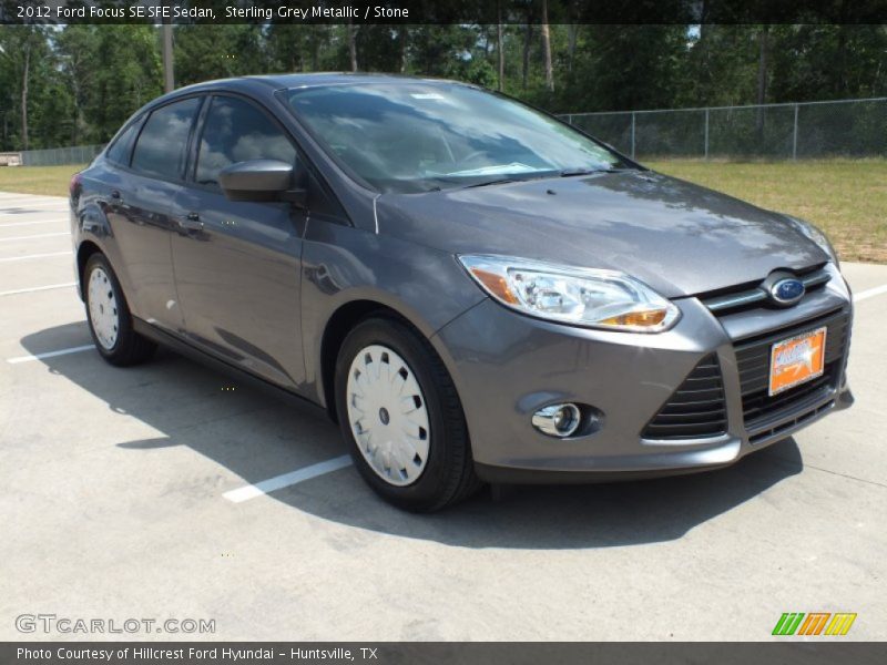 Sterling Grey Metallic / Stone 2012 Ford Focus SE SFE Sedan