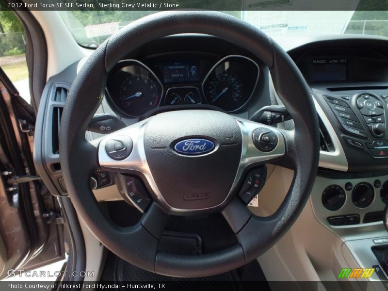 Sterling Grey Metallic / Stone 2012 Ford Focus SE SFE Sedan