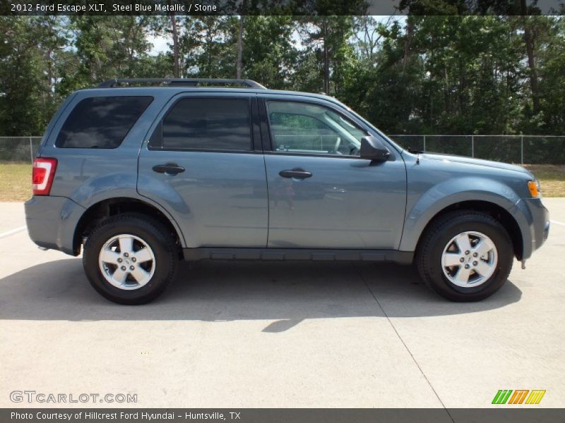 Steel Blue Metallic / Stone 2012 Ford Escape XLT