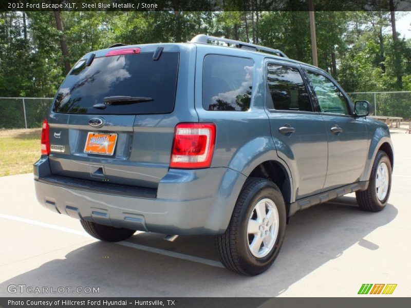 Steel Blue Metallic / Stone 2012 Ford Escape XLT