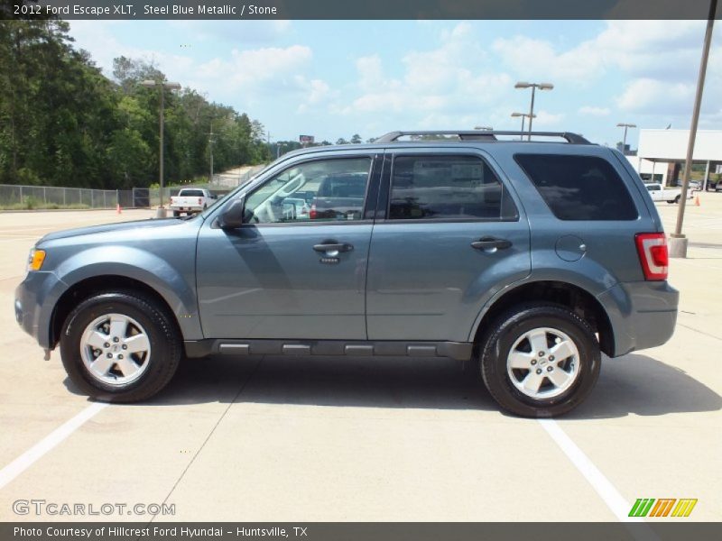 Steel Blue Metallic / Stone 2012 Ford Escape XLT