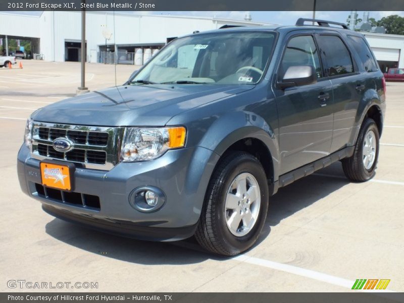 Steel Blue Metallic / Stone 2012 Ford Escape XLT