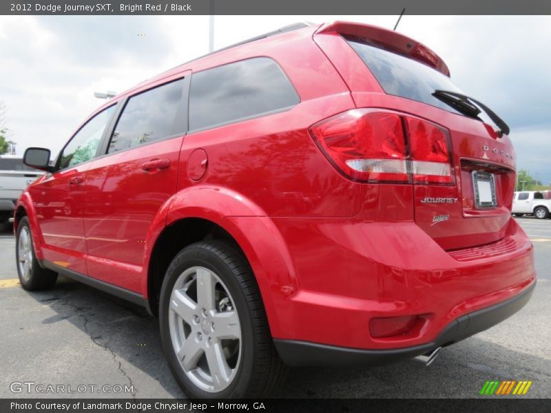 Bright Red / Black 2012 Dodge Journey SXT