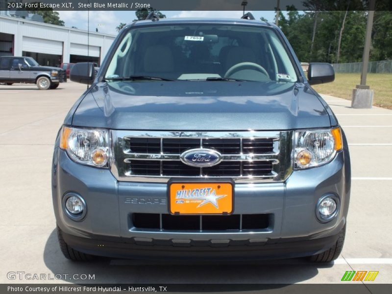 Steel Blue Metallic / Stone 2012 Ford Escape XLT