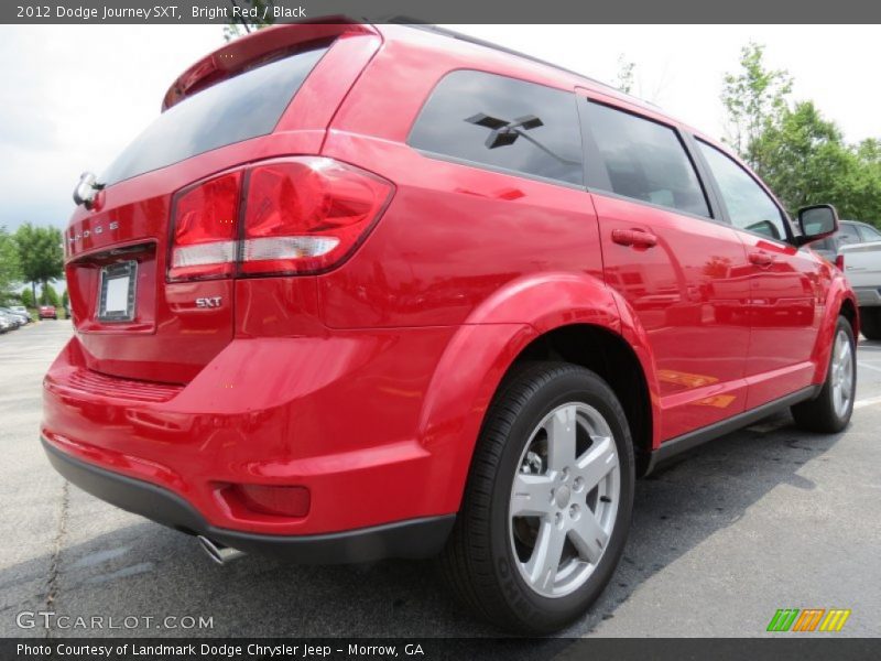 Bright Red / Black 2012 Dodge Journey SXT