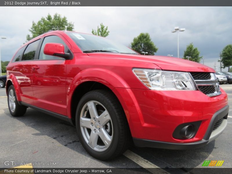 Bright Red / Black 2012 Dodge Journey SXT