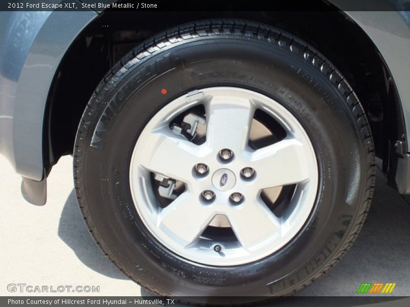 Steel Blue Metallic / Stone 2012 Ford Escape XLT