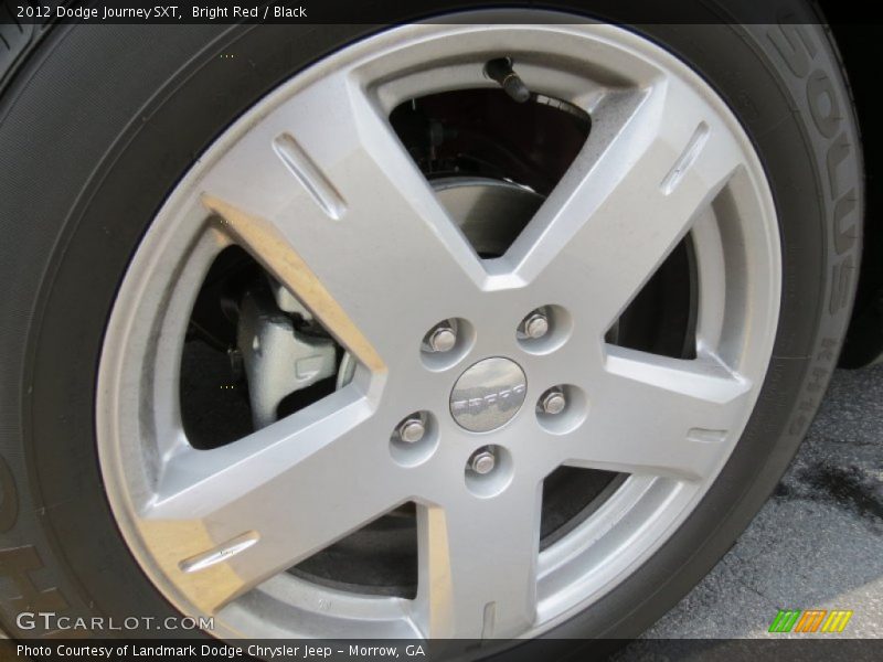 Bright Red / Black 2012 Dodge Journey SXT