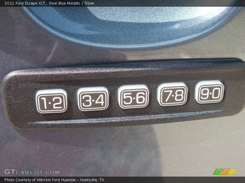 Steel Blue Metallic / Stone 2012 Ford Escape XLT