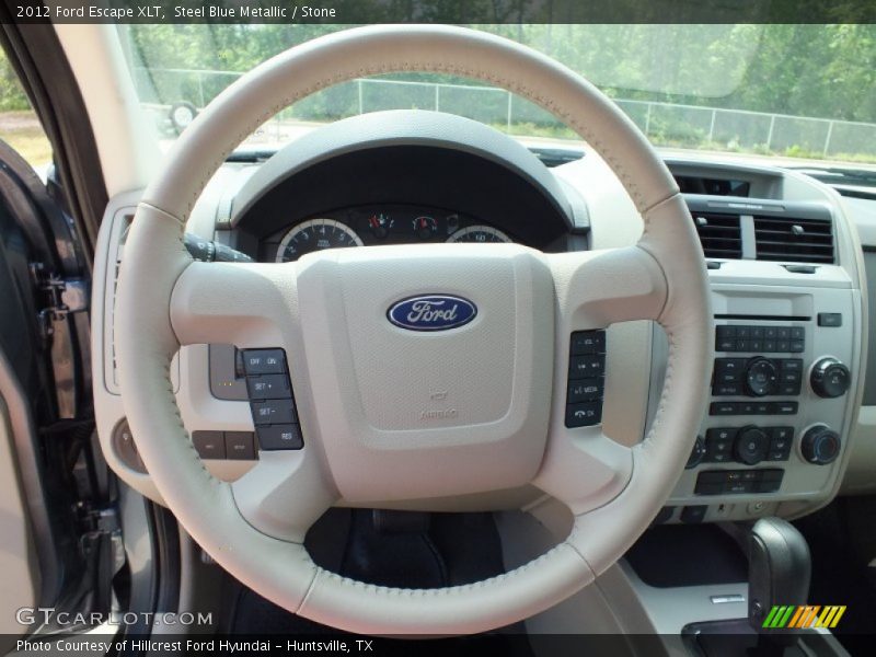 Steel Blue Metallic / Stone 2012 Ford Escape XLT